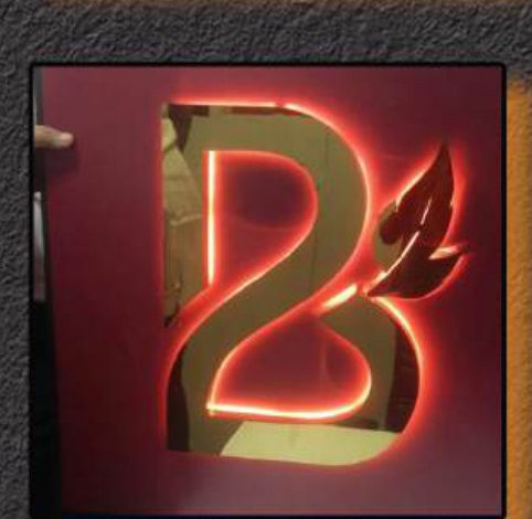 Gold PVD Office Sign
